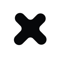 Fototapeta premium Alphabet X molecule icon logo eps