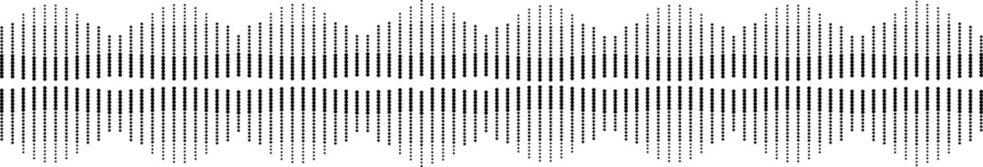 abstract digital graphic of an audio waveform