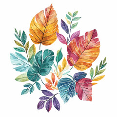 Fototapeta premium very cool leaf pattern design