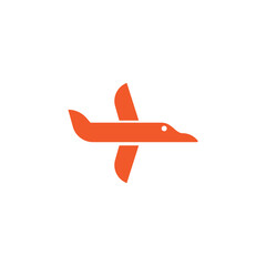 bird travel logo design business 