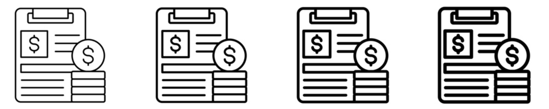 General Ledger  Icon Set Different Style Collection