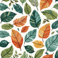 Leaf Pattern Background Very Cool