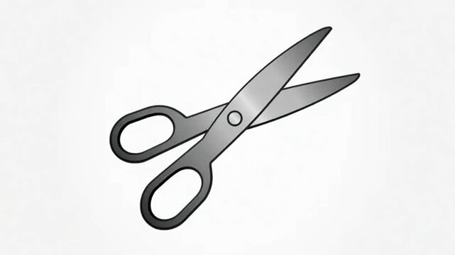 Seamless Pattern of Scissors on White Background - Ready for Craft Projects
