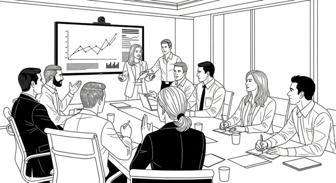 group of business people meeting