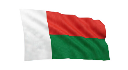 Waving Flag of Madagascar
