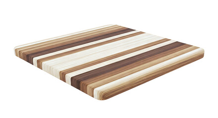 Striped Wooden Cutting Board