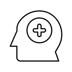 Obraz premium Human Mind Brain Health Plus Vector Illustration