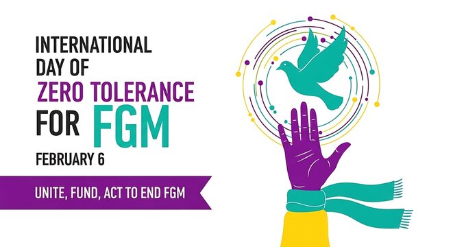 International day of zero tolerance for fgm on february 6 unites people globally with symbols of hope and action against female genital mutilation practices