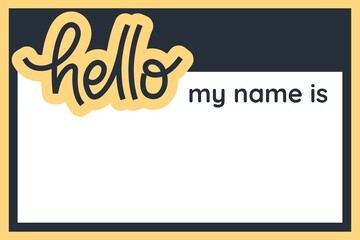 A Name tag Sticker