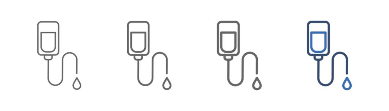 
outline icon set drip with infusion design