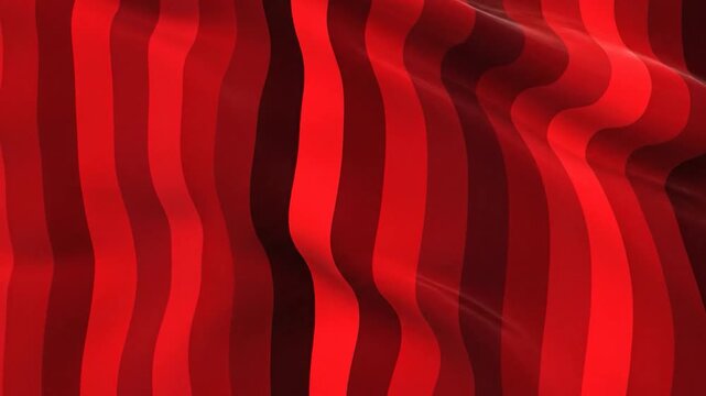 Wavy red and dark red stripes with a glossy, reflective surface