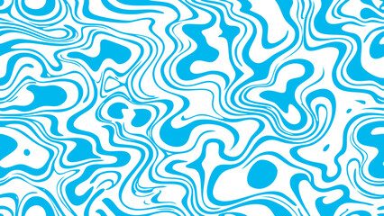 Fototapeta premium Abstract swirling pattern with blue and white fluid marble effect