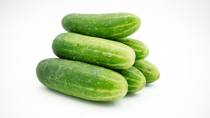 Cucumber isolated on white background