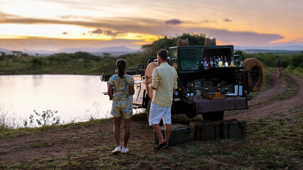 Enjoying a sunset safari experience in Kruger National Park, South Africa © Fokke Baarssen