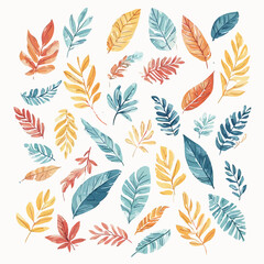 Leaf Pattern Design EPS format
