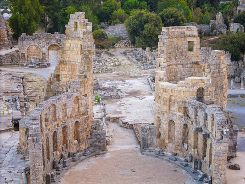 Perge Ancient City Ruins, Antalya, Turkey