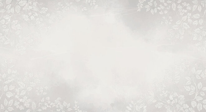 Delicate floral pattern softly blends into a blurred, neutral background