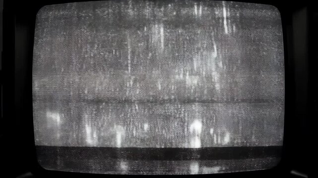 Analog VHS static noise overlay with tracking errors