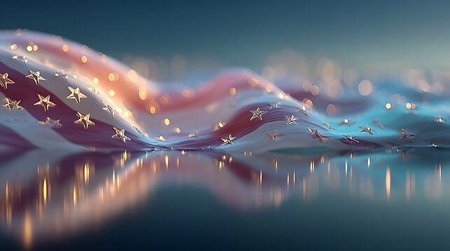 Us flag powerpoint background tranquil soft diffused light pastel spectrum mirrorlike reflections crisp focus hdr rendered jpeg logo watermark text SEO Optimized natural calm fresh balanced neat fresh