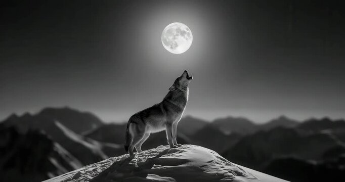 Wolf Howling On Mountain Stock Videos – 1,690 HD & 4K Footage