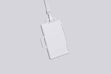 Realistic ID Card Mockup Blank