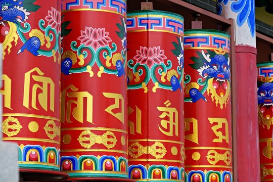 Guanghui Temple, a Tibetan Buddhist monastery in Ewenki Autonomous Banner, Hulunbuir City, Inner Mongolia Autonomous Region, China