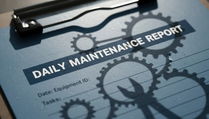 Fototapeta premium Daily Maintenance Report