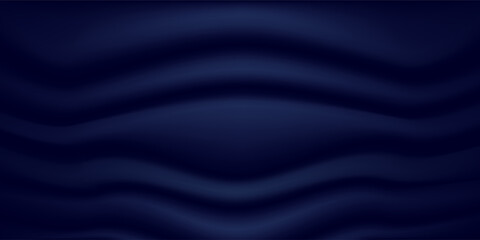 Fototapeta premium Dark Blue Abstract Wave Gradient Background with Smooth Flowing Curves, Elegant Minimal Design for Technology, Corporate Branding, Website Header, Presentation Slide, Business Banner, Digital Market
