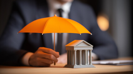 Insurance of deposits of depositors in banks. Financial safety mechanism, trust in banking system, protection of savings.