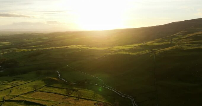 Sunset over Malhamdale