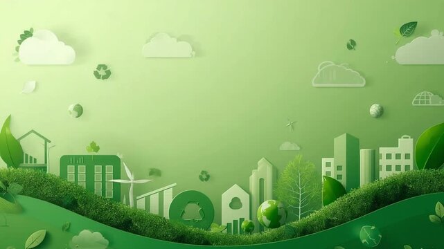 Eco Friendly Green City Concept for Renewable and Sustainable Living
