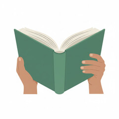 Hands Holding Open Book
