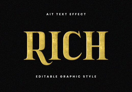 Gold Serif Royal Luxury Emboss Stamp Text Effect