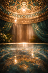 Islam style podium background for product display and promotion