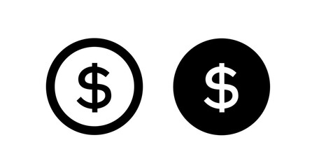 Obraz premium Coin icon pictogram in trendy outline style. icon, sign or symbol simple icon. Vector 