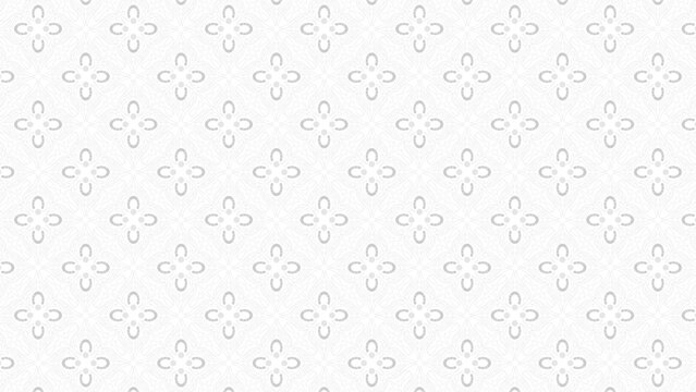 white pattern batik flowers seamless