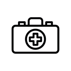Obraz premium A black and white vector graphic illustration of a medical camera icon with a cross on the lens