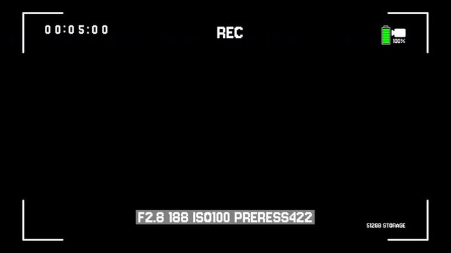 Camcorder recording screen Suitable for tutorials, videography tips, or online learning resources. Perfect for video editing software demonstrations or camera technology discussions.
