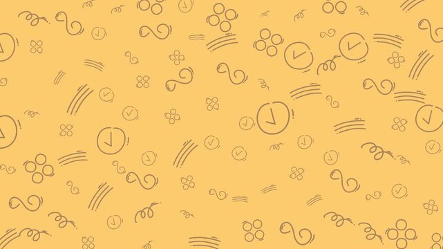 Doodle line art abstract seamless pattern hand drawn background texture suitable for digital backgrounds, web design, presentations, and creative projects.