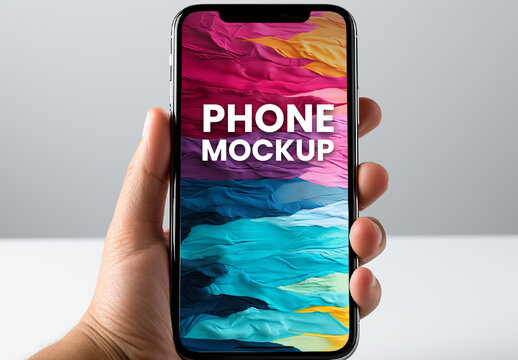 Hand Phone Mockup