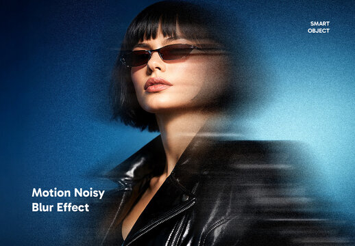 Motion Noisy Blur Photo Effect