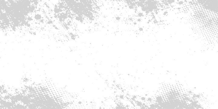 Vintage grey concrete wall texture with a dirty grunge paint effect and an old paper pattern design for an abstract vector illustration backdrop
