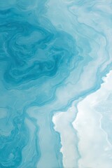 Obraz premium Abstract Swirling Liquid Art Turquoise Aqua and White Pattern with Fluid Motion Vertical Wallpaper Background for Graphic Design and Creative Projects