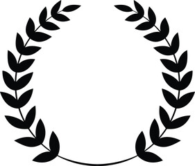 laurel wreath award vector design