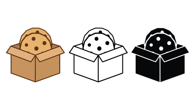 A colorful illustration of cookies in different colored boxes