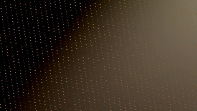 Warm-toned gradient background with small, evenly spaced dots. A soft blurred shape accents the left side
