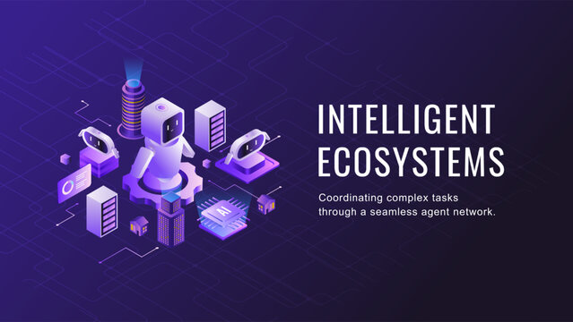 Agentic AI robot in artificial intelligence technology ecosystem for seamless task coordination