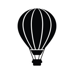 Obraz premium Silhouette of a hot air balloon in flight