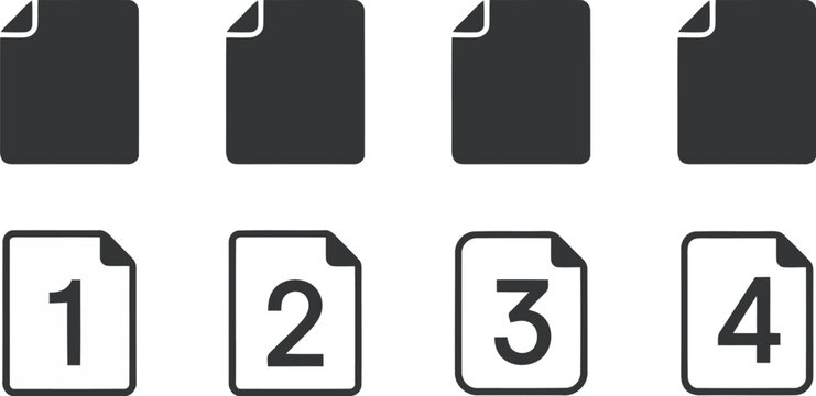 Pagination icons for website navigation and user interface design
