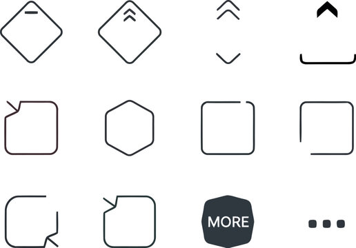 Collection of modern pagination icons for web navigation
